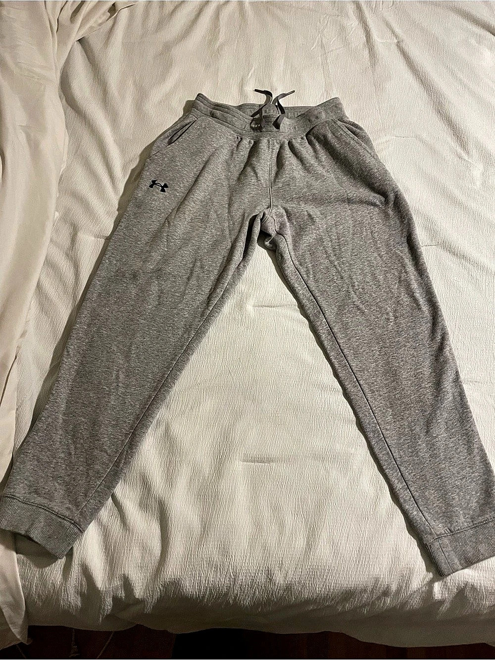 Under Armour Rival Fleece Joggers Gray Size Large